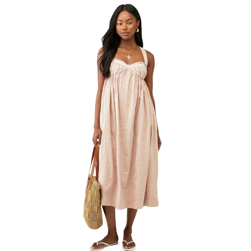 FP Free-est Poppy Midi Dress Sweet Nothings Pink M NWOT Maternity Friendly
